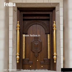 Hardwood Traditional Doors Main Door Frame Design For Indian Homes No-1745