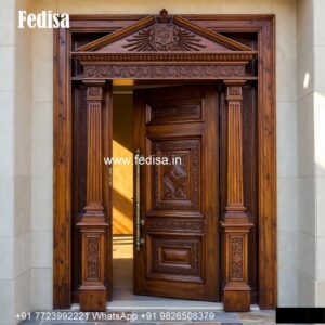 Engraved Wooden Door Decorative Door Design No-1769