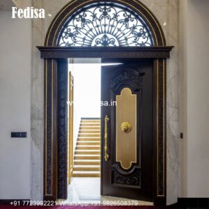 Glass Panel Classic Door Door Design Loha Ka No-1770