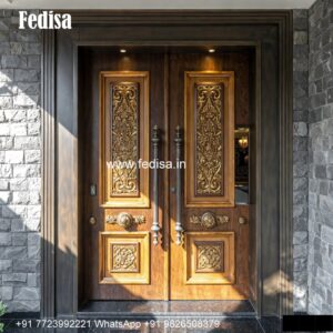 Solid Wood Classic Door Drawing Room Front Door Design No-1781