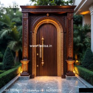 Elegant Double Door Classic Entry Design Main Chokhat Design No-1845