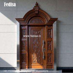 Engraved Wooden Door Sheesham Gate Design No-1851