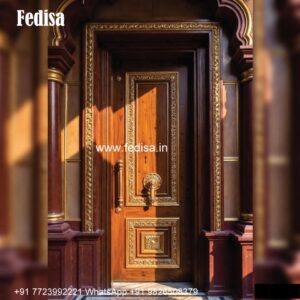 Traditional Carved Wooden Front Door Ideas Wood Door Polish Design No-1924