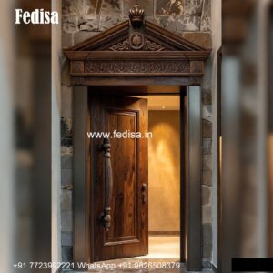 Antique Door Style Brown Door Design No-3211