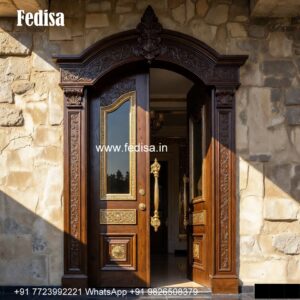 Luxury Classic Entrance Door Designs India Safety Double Door Design No-3278