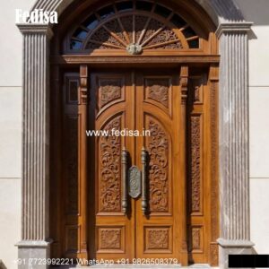 Mahogany Classic Doors Iron Room Gate Design No-3300