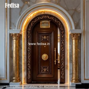 Rustic Classic Door Parlour Door Design No-3307