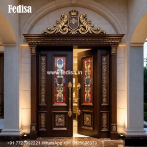 Classic Wooden Main Door Design For Home Teak Front Door Design No-3317