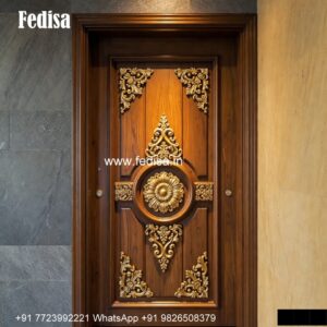 European Classic Door Round Wooden Door Design No-3345