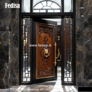 Classic Wooden Main Door Design For Home Traditional Front Door Design No-3399