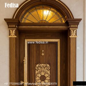 Mahogany Classic Doors Door Frame Border Design No-3423