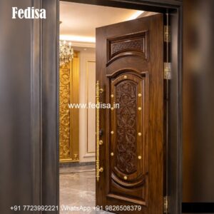 Villa Entrance Door Single Round Door Design No-3437