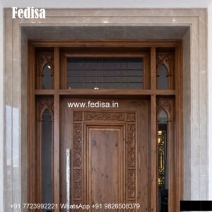 Traditional Carved Wooden Front Door Ideas Pooja Room Door Design Glass No-3441