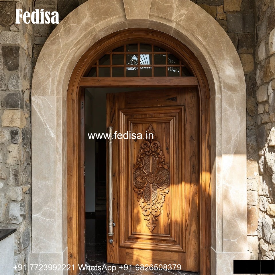 Double Door Classic Style 3d Wood Door Design No-3448