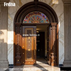 Colonial Style Door Circle Door Design No-3470