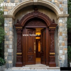 Villa Entrance Door Iron Pipe Door Design No-3478