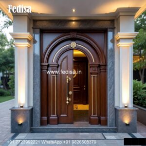 Double Door Classic Style Ganesh Design Door No-3489