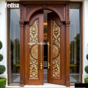 Mahogany Classic Doors Main Door Flower Designs For Home No-3505