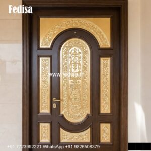 Elegant Double Door Classic Entry Design Modern Wood Carving Designs For Main Door No-3526