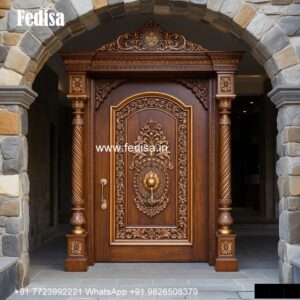Panel Door Design Pooja Room Bell Design No-3529