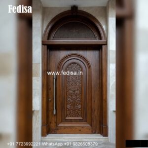 Engraved Wooden Door Aluminum Door Window Design No-3532