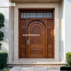 Engraved Wooden Door Pine Door Design No-3573
