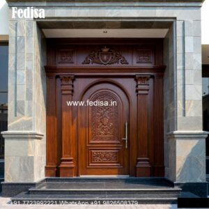 Handcrafted Wooden Door Main Door Design Price No-3589