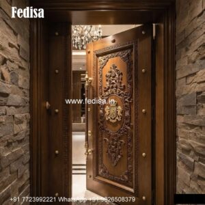 Front Entrance Classic Door Fabric Door Design No-3599