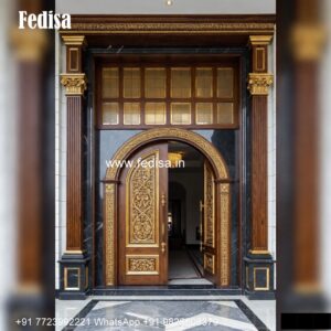 Classic Wooden Main Door Design For Home Two Door Design For Home No-3645