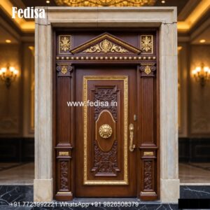 Vintage Wooden Door Plain Door Paint Design No-3659