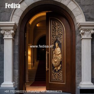 Classic Front Door Ideas Wooden French Door Design No-3660
