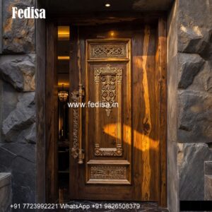 Mahogany Classic Doors Double Door With Window Design No-3669