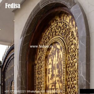 Carved Wooden Doors Main Flush Door Design No-3670