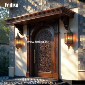 Vintage Wooden Door Designs For Houses 6 Feet Door Design No-3689