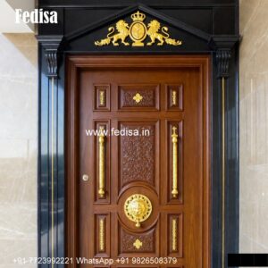 Elegant Double Door Classic Entry Design House Door Design 2026 No-3690