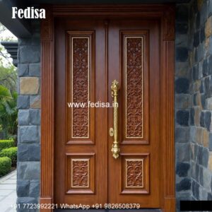 Engraved Wooden Door Karbin Door Design No-3696