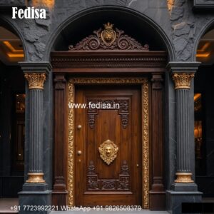 Mahogany Classic Doors Cnc Steel Door Design No-3710