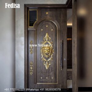 Classic Wooden Main Door Design For Home Gate Ply Design No-3727