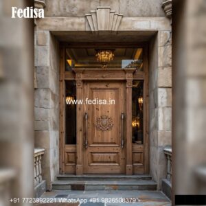 Vintage Wooden Door Designs For Houses 5 Feet Double Door Design No-3730