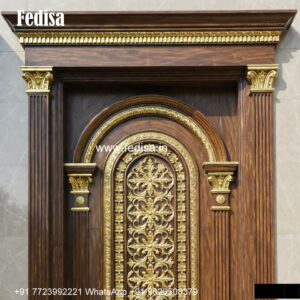 Elegant Double Door Classic Entry Design Door Design For Home With Price No-3731