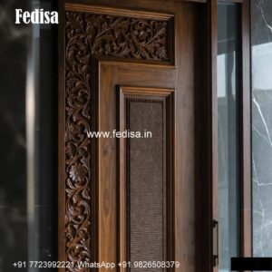 Carved Door Patterns Folding Main Door Design No-3732