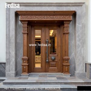 Elegant Double Door Classic Entry Design Scandinavian Interior Doors No-3772