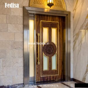 Carved Wooden Doors Main Door Beading Designs No-3793