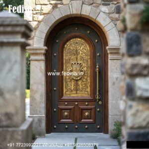 Rustic Classic Door Sliding Door Design For Terrace No-3840