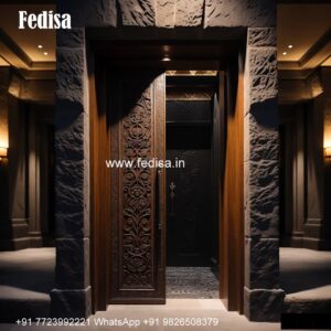 Carved Door Patterns Main Door And Safety Door Design No-3855
