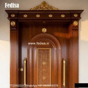 Carved Door Patterns Sheesham Gate Design No-3896
