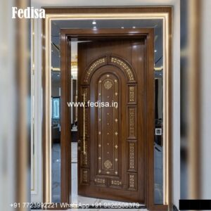 Colonial Style Door Flat Safety Door Design No-3921