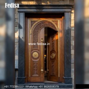 Elegant Double Door Classic Entry Design Single Grill Gate Design No-3936