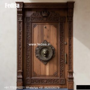 Vintage Wooden Door Bedroom Double Door Design No-3946