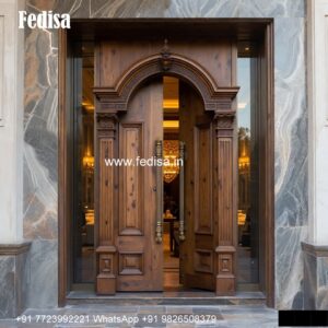 Hardwood Traditional Doors Door Frame Design Iron No-3959